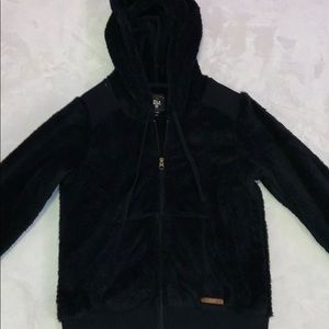 Billabong black zip up with hood